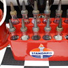 Oil bottles and rack