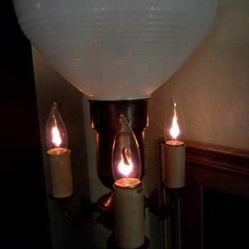 Vintage 4 Lites Floor Lamp - Art Deco