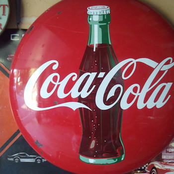 Coca Cola Button Signs - Coca-Cola