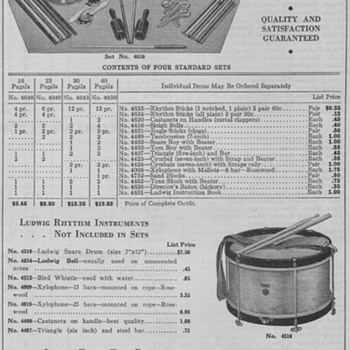 1934 - Ludwig Drums Advertisement - Advertising