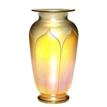 Rare Colors Durand Vase c. 1925 - Art Glass