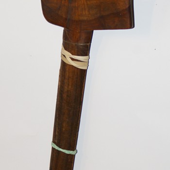 BIRD Hilt Javanese Keris And PHOTOGRAP HOLDING IT - Asian