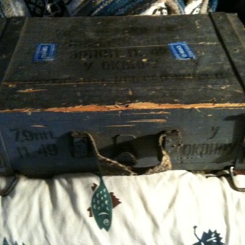1953 Cold War era Russian ammo crate. - Military and Wartime