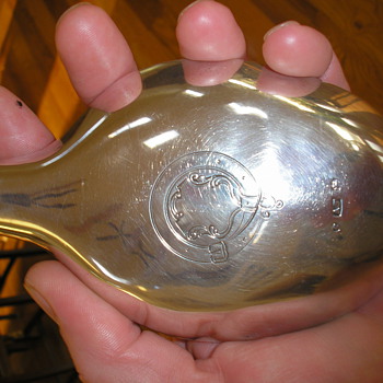 Solid Silver Hip Flask cir. 1853