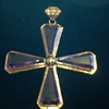 Alexzanderite maltise cross cica---1900-1920. 14k..total weight is 20.2 grams ..vary unique stone cuts aprox 5 ctw each stone