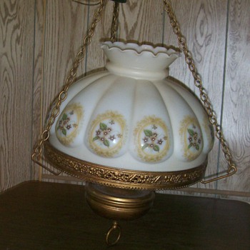 Vintage Hanging Parlor Lamp??