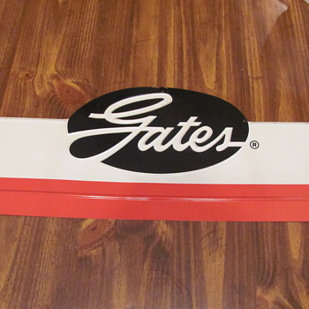 2nd Gates tin sign