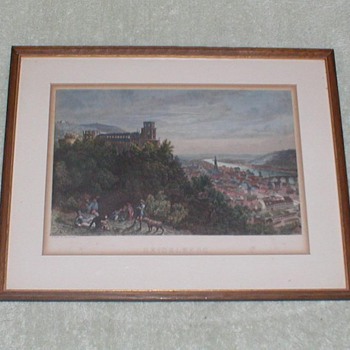 Heidelberg print from engraving - Posters and Prints