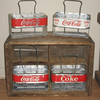 A Few Aluminum Coca-Cola Carriers - Coca-Cola