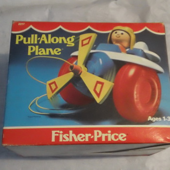 1981 FISHER-PRICE PULL-A-LONG PLANE FACTORY SEAL MINT