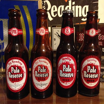 Old Reading Beer Pale Reserve Bottles - Breweriana