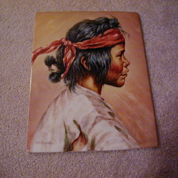 Native American man/boy Art Pottery? - Art Pottery