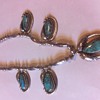 turquoise & silver antique neclace...