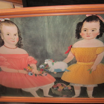 Portrait of 2 children from around the 20's? - Visual Art