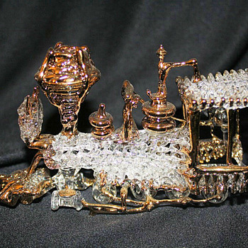 Railroad Steam Engine Made Of Spun Glass