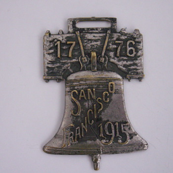 San Francisco 1915 Liberty Bell Fob - Pocket Watches
