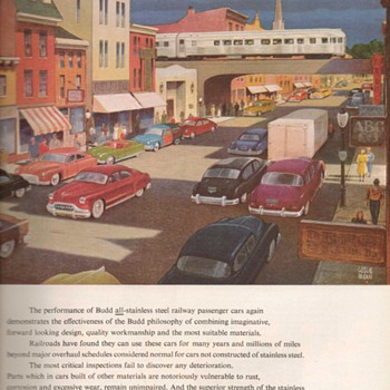 1951 - Budd Traincars Advertisement