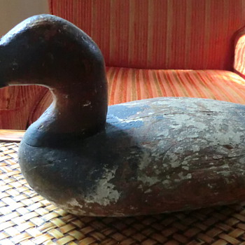 Antique wooden duck decoy