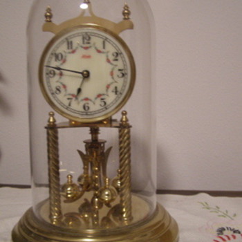 Glass Dome Windup Clock with Key  KUNDO - Clocks