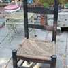 Cane [?] Seated Ladderback Chair