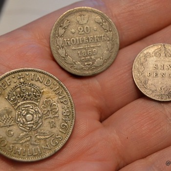 Russia and Britain coins - World Coins