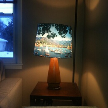 Vintage sailboat lamp