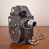 Two very old Revere movie cameras from the 1930's.