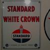 Standard White Crown Gas Sign