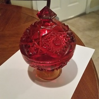 Amberina? Candy Dish - Glassware