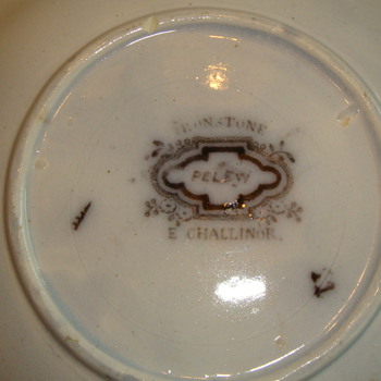 E. Challinor (black) dish very interesting - China and Dinnerware