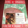 1948 Chicago Bears vs cardinals, football program. 