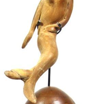Folk Art Carving of a Mermaid Maritime Sailor Folk Art - Folk Art