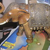 Wooden decorated elephant 