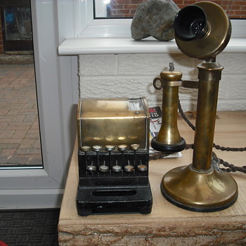 Unknown phone with square brass dialler, identity help please