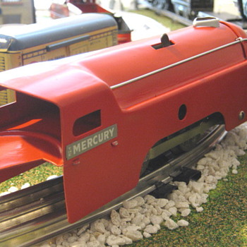 This is my restored Marx wind up Sparking Mercury,she was just a shell when I got her!