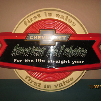  Chevrolet Dealership sign