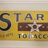 Star Tobacco Porcelain Sign
