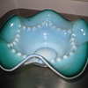 ANTIQUE OPALINE ART GLASS VICTORIAN BRIDES BASKET INSERT WHEELING? OR MT.WASHINGTON?