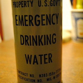 Military Emergency Drinking Water - Military and Wartime