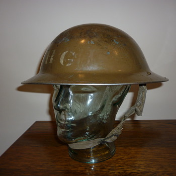 British WWII Home Guard steel helmet 1940 - Military and Wartime