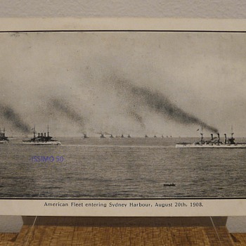 AMERICAN FLEET ENTERING SYDNEY HARBOUR, AUG. 20th 1908.