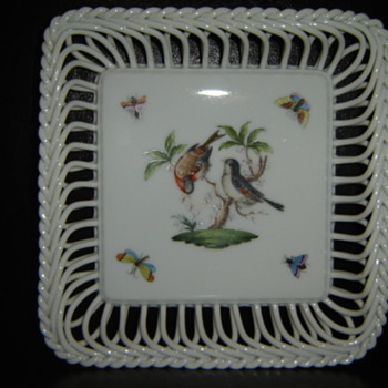 Herend Rope Trimmed Candy Dish!