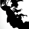 silkscreen of Bob Dylan and margaret hamiltion