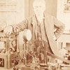 Thomas Edison Stereoview in his Laboratory c. 1901