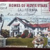 27-Picture Postcard of Movie Stars' Homes in Hollywood, California