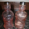 Depression Era Pink Figural Salt and Pepper