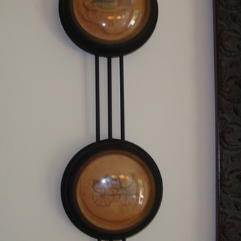 Black iron, glass hanging pics of old cars