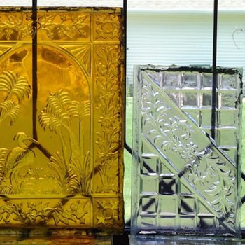 Pressed window glass - Art Glass