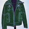 Vintage 1960's Rockabilly Western Green Suede Jacket Custom Tailored by Eleganza