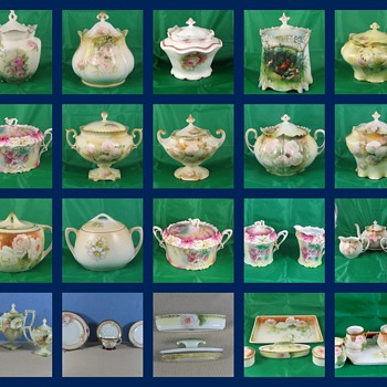 This is a colection of Cracker and Bisquet jars 